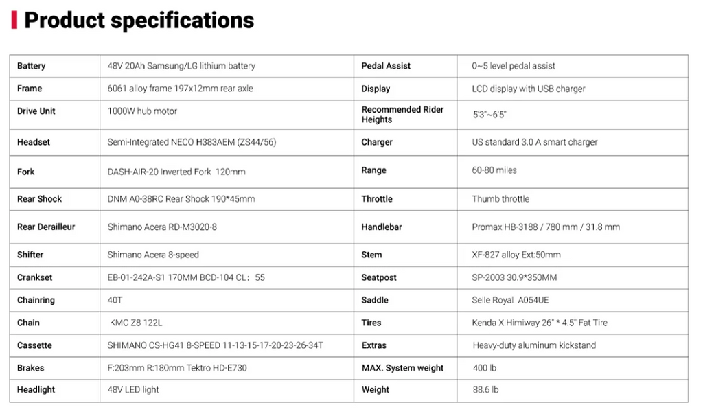 Himiway D7 Full-Suspension E-Bike