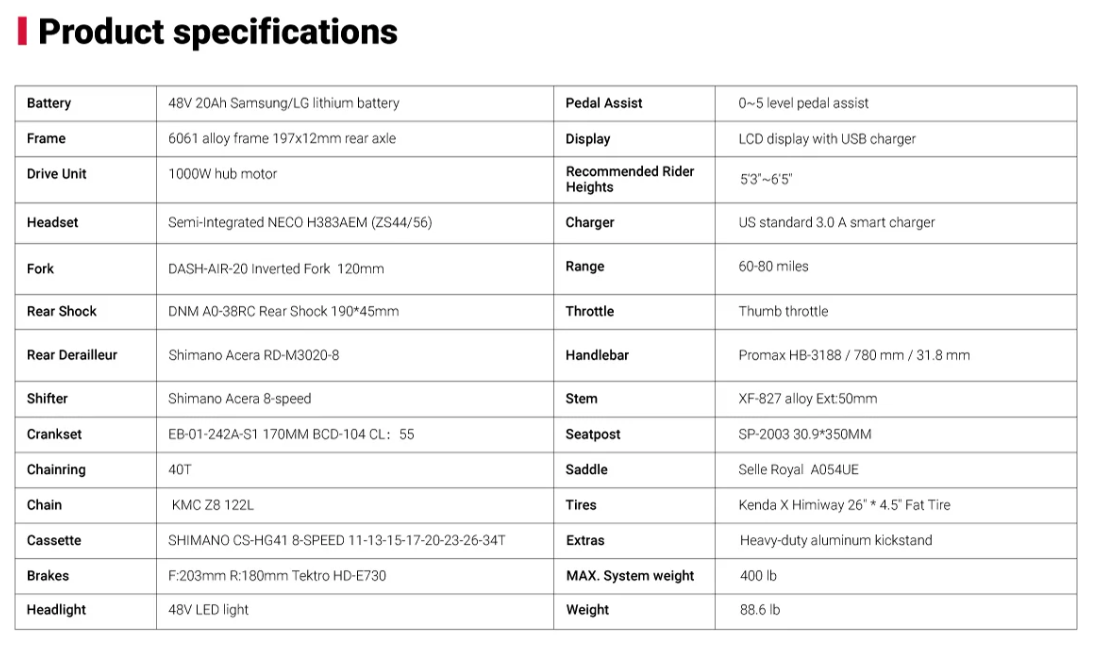 Himiway D7 Full-Suspension E-Bike